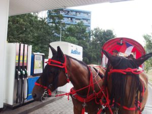 Stop an Tankstelle