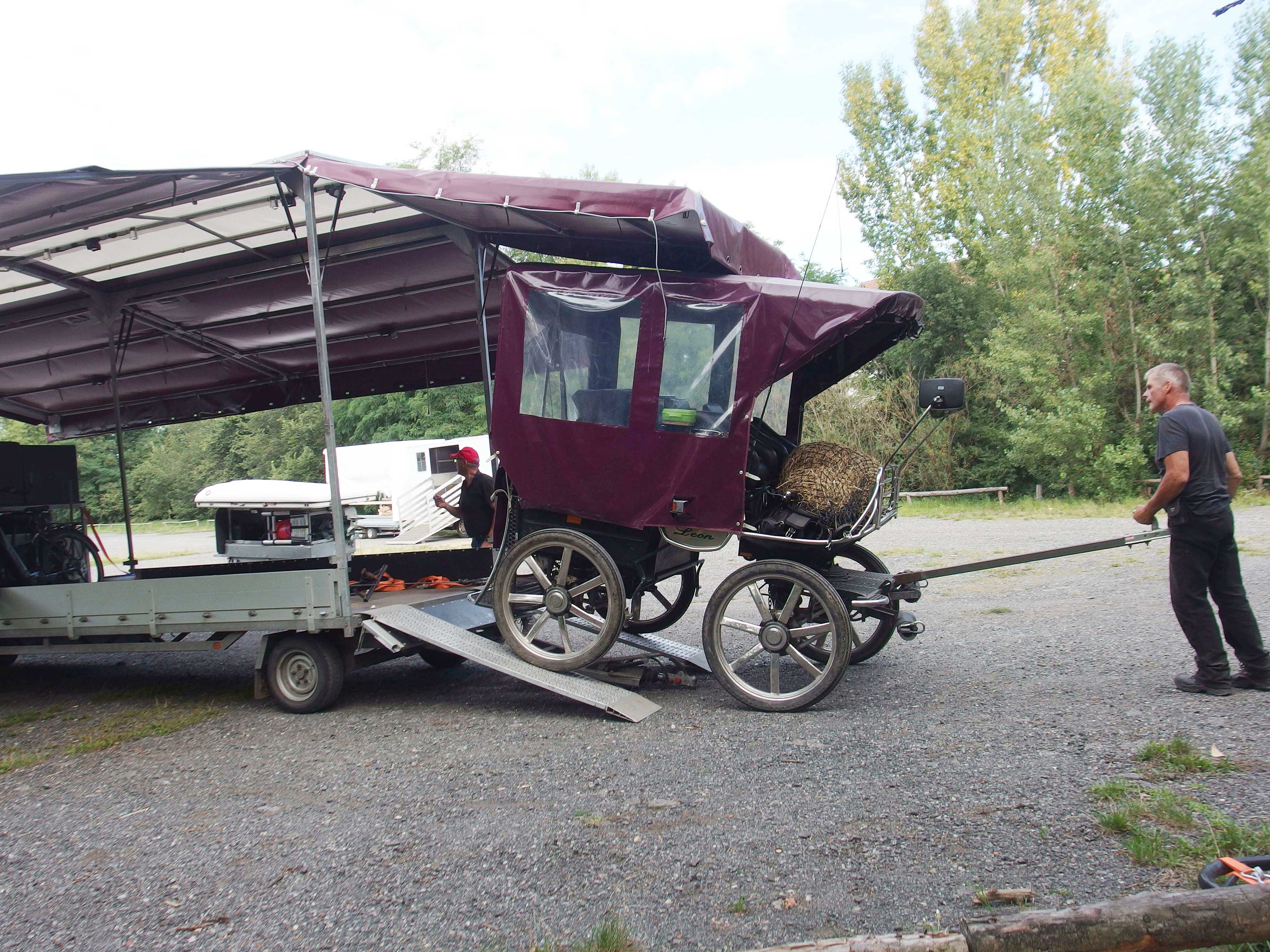 Kutschen verladen