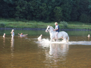 Bad in der Elbe