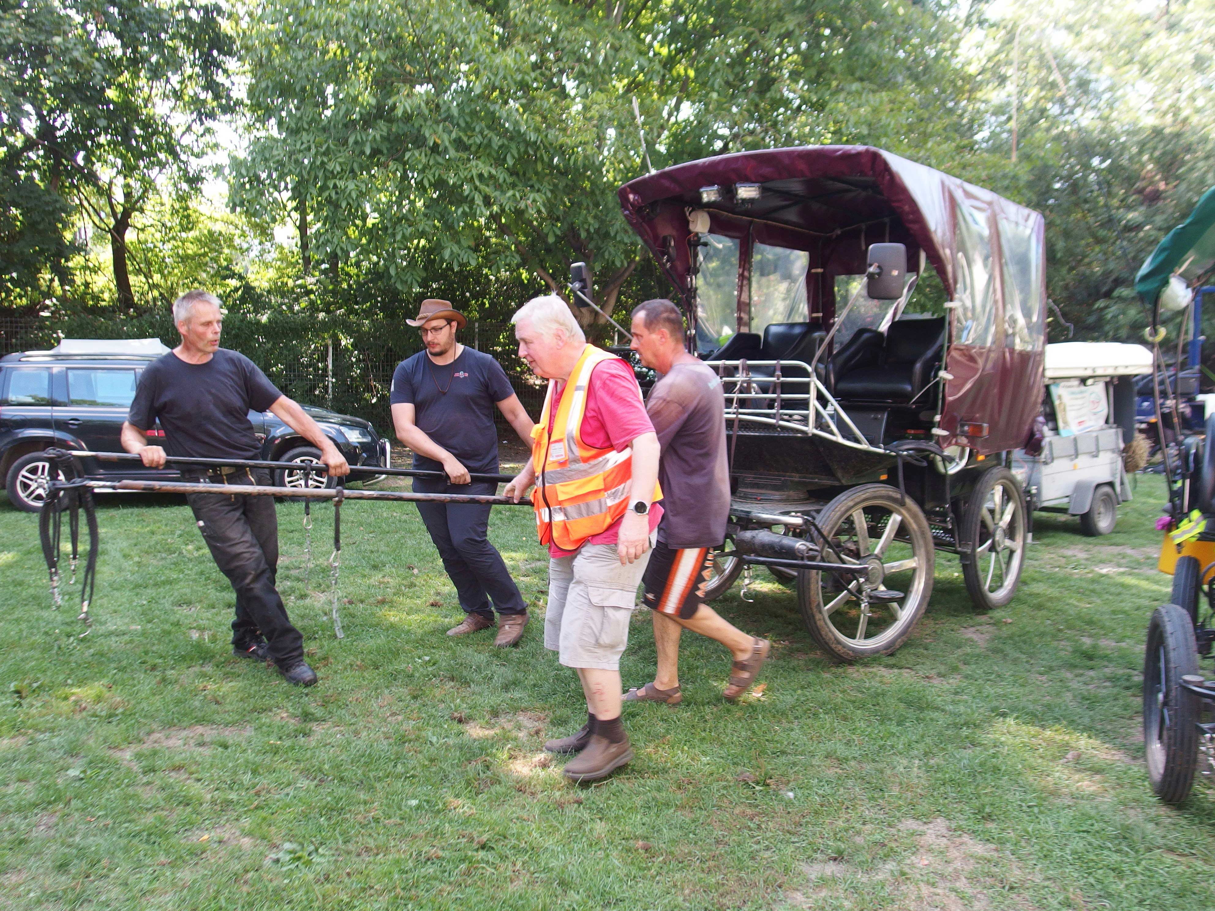 Rangieren auf dem Campingplatz